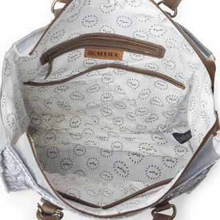 Myra Paisley Plains Concealed Carrybag in Faded Denim, Myra USA - A Blissfully Beautiful Boutique