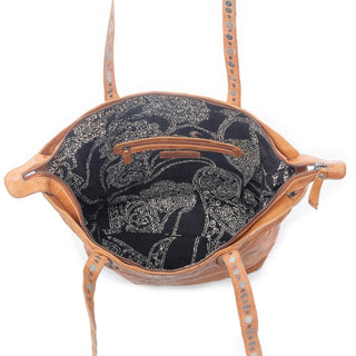 Myra Sierra Crest Leather Bag in Antique Gold, Myra USA - A Blissfully Beautiful Boutique