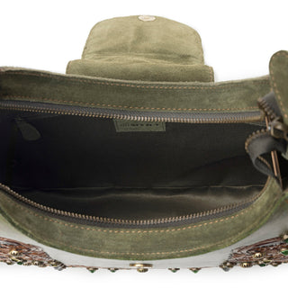 Myra Sierra Grove Handtooled Leather Bag in Western Fern, Myra USA - A Blissfully Beautiful Boutique