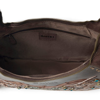 Myra Sierra Grove Handtooled Leather Bag in Deep Espresso, Myra USA - A Blissfully Beautiful Boutique