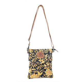 Myra Sunlit Grove Crossbody Bag in Golden Noir, Myra USA - A Blissfully Beautiful Boutique