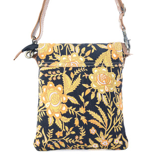 Myra Sunlit Grove Crossbody Bag in Golden Noir, Myra USA - A Blissfully Beautiful Boutique
