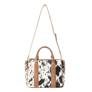 Myra Speckled Range Hairon Leather Concealed Carry Bag in Arctic Storm, Myra USA - A Blissfully Beautiful Boutique