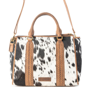 Myra Speckled Range Hairon Leather Concealed Carry Bag in Arctic Storm, Myra USA - A Blissfully Beautiful Boutique