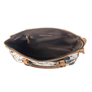 Myra Speckled Range Hairon Leather Concealed Carry Bag in Arctic Storm, Myra USA - A Blissfully Beautiful Boutique