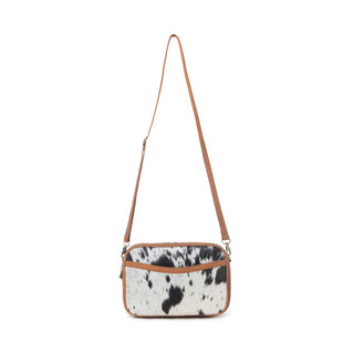 Myra Spade Valley Hairon Leather Bag in Brindle Brown, Myra USA - A Blissfully Beautiful Boutique