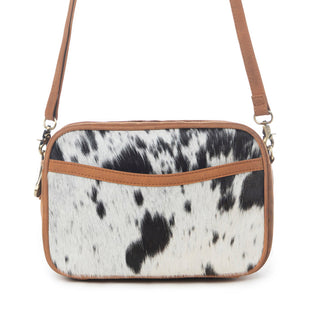 Myra Spade Valley Hairon Leather Bag in Brindle Brown, Myra USA - A Blissfully Beautiful Boutique