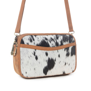 Myra Spade Valley Hairon Leather Bag in Brindle Brown, Myra USA - A Blissfully Beautiful Boutique