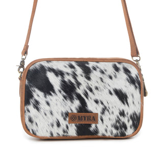 Myra Spade Valley Hairon Leather Bag in Brindle Brown, Myra USA - A Blissfully Beautiful Boutique