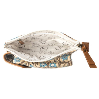 Myra Skyvine Ridge Crossbody Bag with Phone Compartment in Blue Bloom, Myra USA - A Blissfully Beautiful Boutique