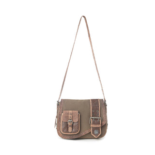 Myra Outlaw's Travels Leather Shoulder Bag in Rodeo Olive, Myra USA - A Blissfully Beautiful Boutique