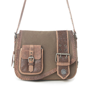 Myra Outlaw's Travels Leather Shoulder Bag in Rodeo Olive, Myra USA - A Blissfully Beautiful Boutique