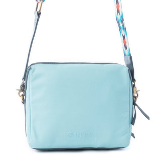 Myra Pueblo Charm Aztec Crossbody Bag in Frontier Blue, Myra USA - A Blissfully Beautiful Boutique