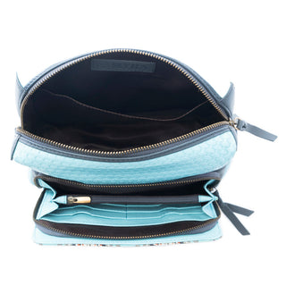 Myra Pueblo Charm Aztec Crossbody Bag in Frontier Blue, Myra USA - A Blissfully Beautiful Boutique