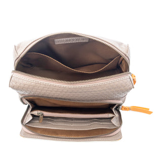 Myra Zia Dawn Crossbody Bag in Sunset Beige, Myra USA - A Blissfully Beautiful Boutique