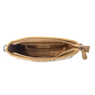 Myra Moonlace Range Woven Shoulder Bag in Mojave Beige, Myra USA - A Blissfully Beautiful Boutique