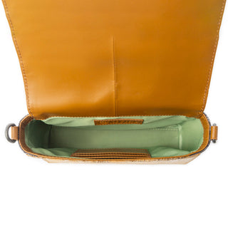 Myra Serpentina Charm Leather Shoulder Bag in Amber Snake Print, Myra USA - A Blissfully Beautiful Boutique