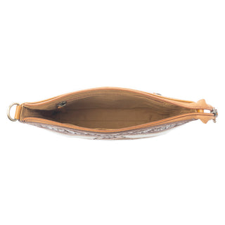 Myra Sienna Grace Handtooled Hairon Leather Bag in Western Copper, Myra USA - A Blissfully Beautiful Boutique