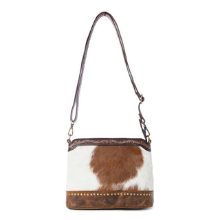 Myra Prairie Forge Studded Hairon Leather Bag in Rodeo Brown, Myra USA - A Blissfully Beautiful Boutique