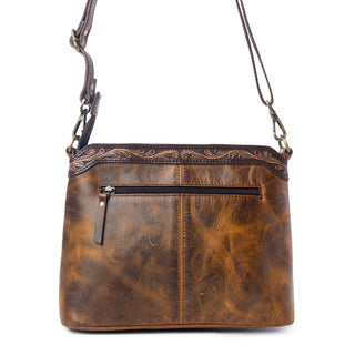 Myra Prairie Forge Studded Hairon Leather Bag in Rodeo Brown, Myra USA - A Blissfully Beautiful Boutique