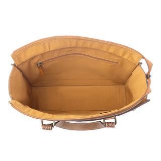 Myra Desert Jewel Handtooled Hairon Leather Concealed Carry Bag in Timber Brown, Myra USA - A Blissfully Beautiful Boutique