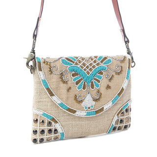 Myra Desert Phoenix Crossbody Bag in Aqua Jewel, Myra USA - A Blissfully Beautiful Boutique