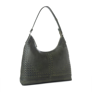 Myra Zidana Marlowe Dusk Veg Tanned Leather Bag in Twilight Smoke, Myra USA - A Blissfully Beautiful Boutique