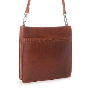 Myra Zidana Mirelle Woven Veg Tanned Leather Sling Bag in Aged Copper, Myra USA - A Blissfully Beautiful Boutique