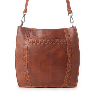 Myra Zidana Mirelle Woven Veg Tanned Leather Sling Bag in Aged Copper, Myra USA - A Blissfully Beautiful Boutique