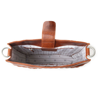 Myra Zidana Mirelle Woven Veg Tanned Leather Sling Bag in Aged Copper, Myra USA - A Blissfully Beautiful Boutique
