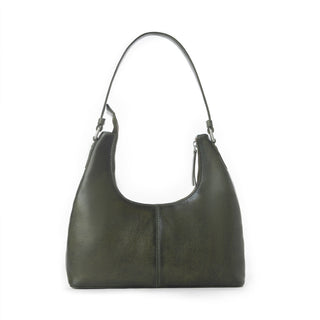 Myra Zidana Winchester Loop Veg Tanned Leather Shoulder Bag in Midnight Olive, Myra USA - A Blissfully Beautiful Boutique