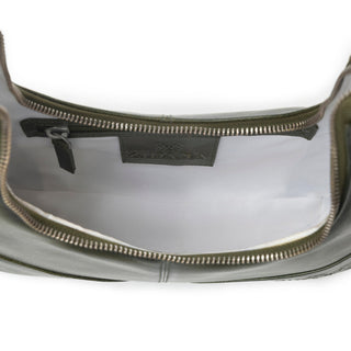 Myra Zidana Winchester Loop Veg Tanned Leather Shoulder Bag in Midnight Olive, Myra USA - A Blissfully Beautiful Boutique