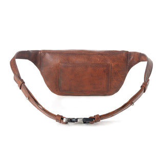 Myra Zidana Amarillo Handstitched Veg Tanned Leather Fanny Pack in Crimson Storm, Myra USA - A Blissfully Beautiful Boutique