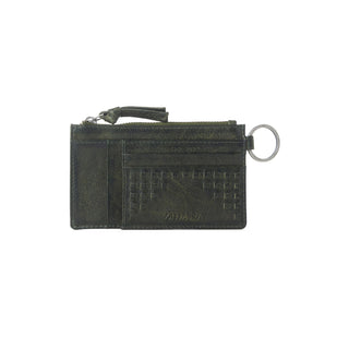 Myra Zidana Vino Braided Veg Tanned Leather Wallet in Moss Noir, Myra USA - A Blissfully Beautiful Boutique