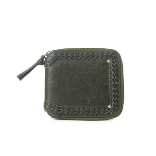 Myra Zidana Dante Men's Veg Tanned Leather Wallet in Army Ivy, Myra USA - A Blissfully Beautiful Boutique