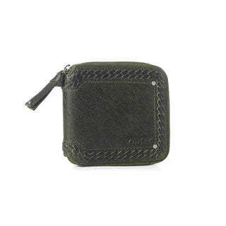 Myra Zidana Dante Men's Veg Tanned Leather Wallet in Army Ivy, Myra USA - A Blissfully Beautiful Boutique
