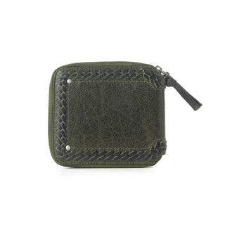 Myra Zidana Dante Men's Veg Tanned Leather Wallet in Army Ivy, Myra USA - A Blissfully Beautiful Boutique