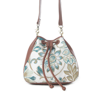 Myra Old Soul Bucket Bag in Alpine White, Myra USA - A Blissfully Beautiful Boutique