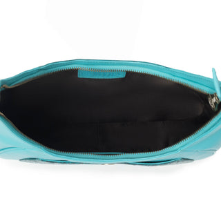 Myra Alanna Embossed Leather Bag in Prairie Aqua, Myra USA - A Blissfully Beautiful Boutique