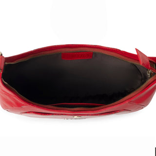 Myra Alanna Embossed Leather Bag in Wild Cherry, Myra USA - A Blissfully Beautiful Boutique