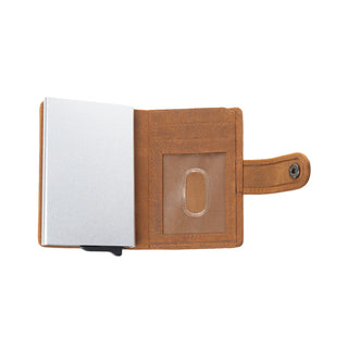 Myra Wild Rose Leather Credit Card Holder in Rustwood Floral, Myra USA - A Blissfully Beautiful Boutique