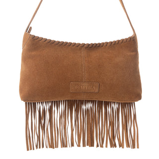 Myra Sierra Suede Fringed Leather Bag in Western Tan, Myra USA - A Blissfully Beautiful Boutique