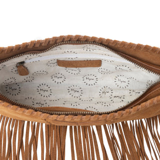 Myra Sierra Suede Fringed Leather Bag in Western Tan, Myra USA - A Blissfully Beautiful Boutique