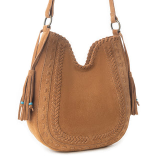 Myra Savannah Sunset Fringed Leather Bag in Deep Mocha, Myra USA - A Blissfully Beautiful Boutique