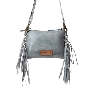 Myra ThunderFly Fringed Leather Bag in Silver Dust, Myra USA - A Blissfully Beautiful Boutique