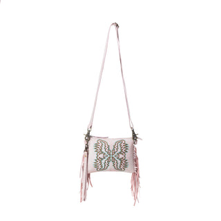 Myra ThunderFly Fringed Leather Bag in Sundown Blush, Myra USA - A Blissfully Beautiful Boutique