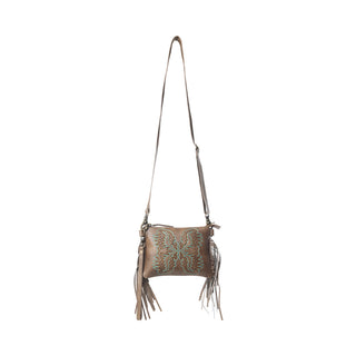 Myra ThunderFly Fringed Leather Bag in Mojave Brown, Myra USA - A Blissfully Beautiful Boutique