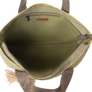 Myra Willow Wanderer Tote Bag in Willow Green, Myra USA - A Blissfully Beautiful Boutique