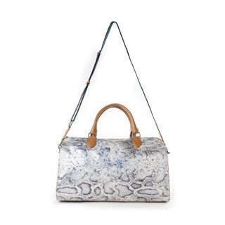 Myra Ranger's Echo Snake Print Leather Duffle Bag for Men in Aurora Viper, Myra USA - A Blissfully Beautiful Boutique