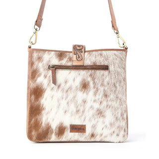 Myra Maple Creek Handtooled Bag in Sandroot Brown, Myra USA - A Blissfully Beautiful Boutique